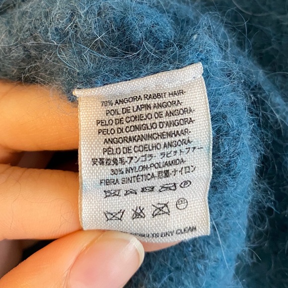 Free People Fuzzy Turtle Neck Angora Blend Sweater - Picture 3 of 4